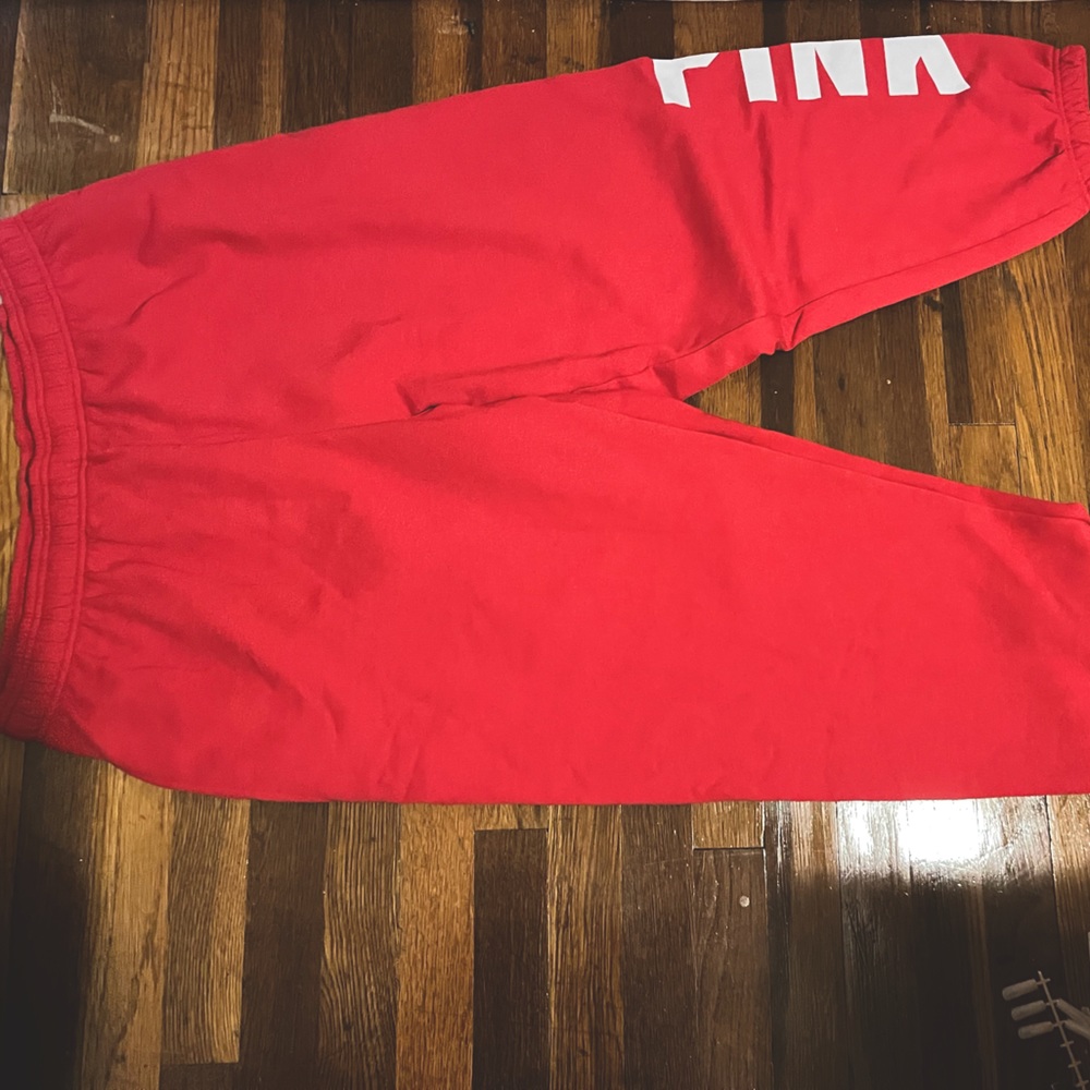 - Pink sweatpants